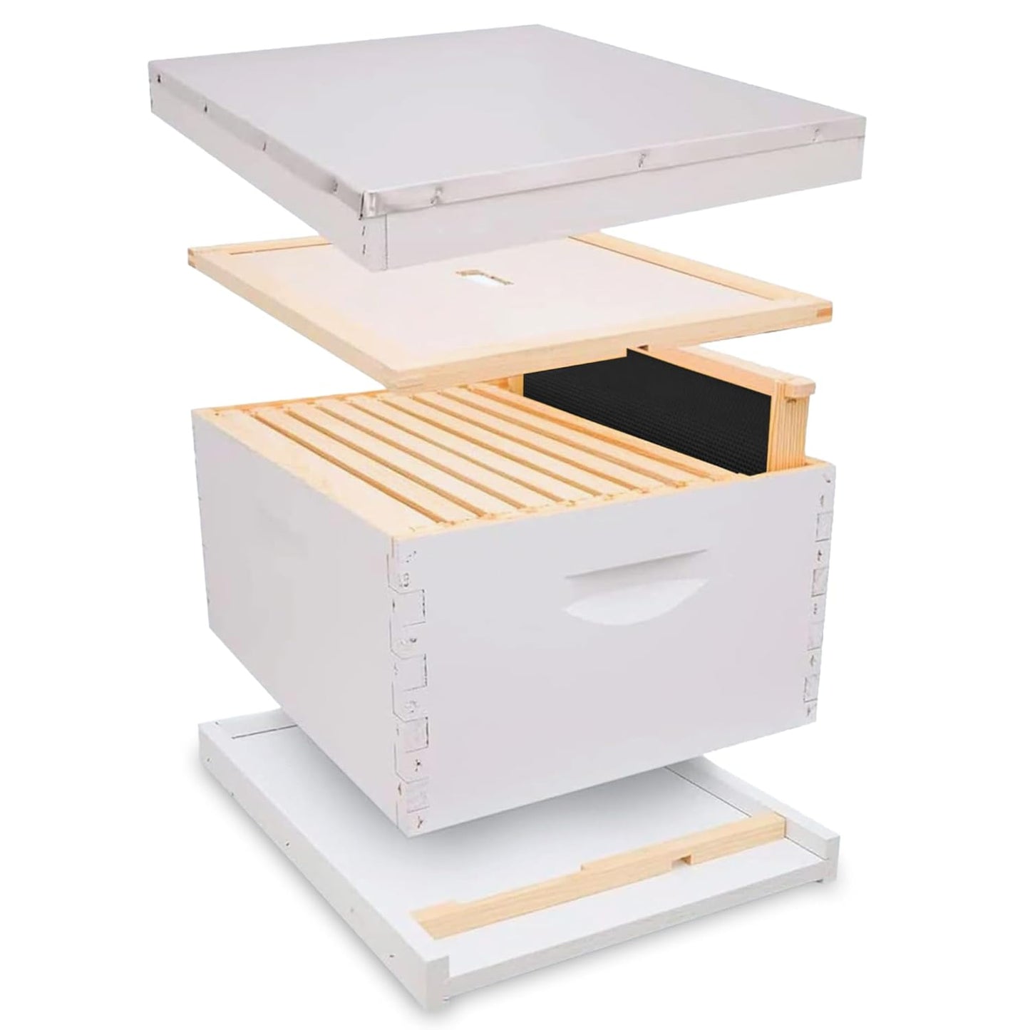 Assembled 9 5/8" Deep Hive Kit w/ Plastic Wax Coated Foundation & Assembled Frames
