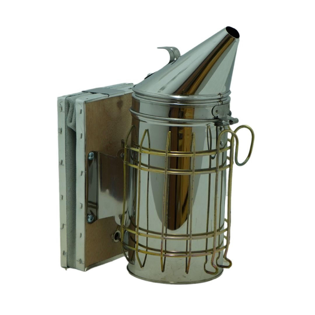 4" x 7" Stainless Steel Bee Smoker w/ Shield