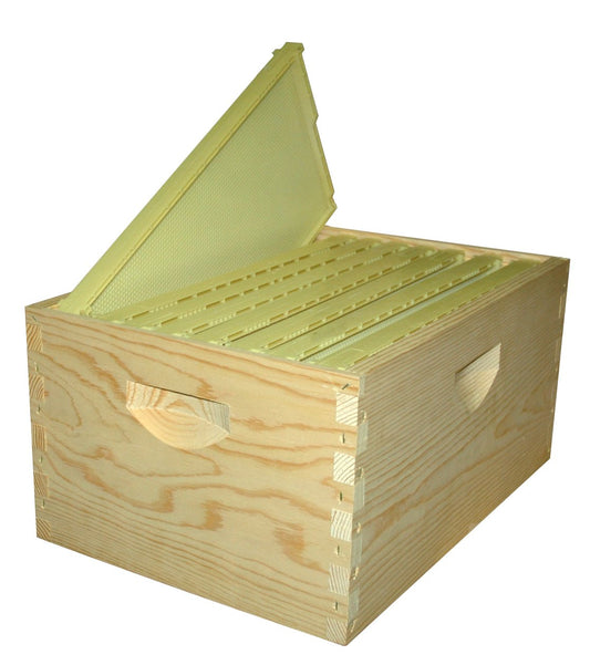 Assembled 8-Frame Hive Kit, Standard Plastic-Frames, 9-5/8"