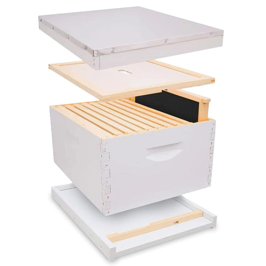 Assembled 9 5/8" Deep Hive Kit w/ Plastic Wax Coated Foundation & Assembled Frames