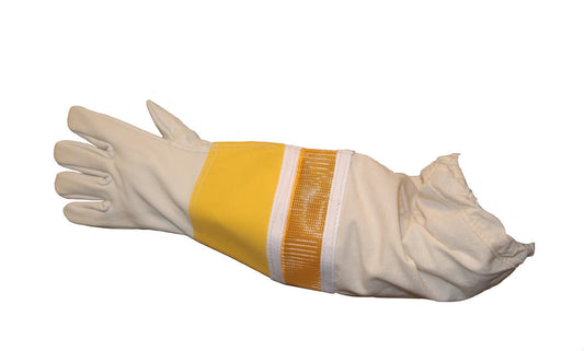 Heavy-Duty Vented Cowhide Leather Beekeeping Gloves
